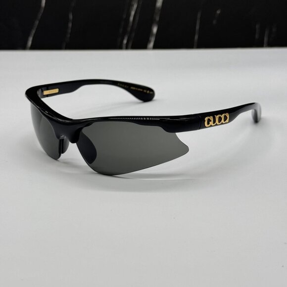 NEW GG1774S 006 GUCCI BLACK GREY MASK UNISEX GUCCI SUNGLASSES - Picture 6 of 11
